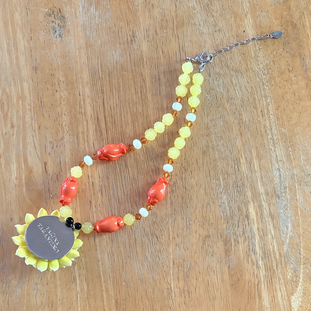 Tarina Tarantino Skull & Floral Necklace. - Picture 5 of 7